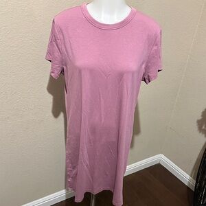 lululemon athletica Dusty Rose Crewneck Short Sleeve Tunic size 8